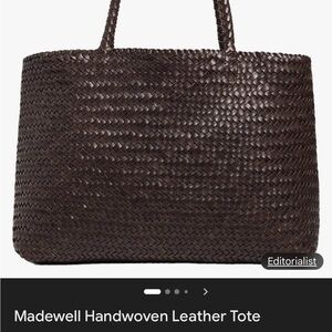 ISO Madewell Brown OR Navy Handwoven Leather Tote